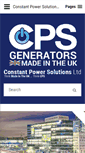 Mobile Screenshot of cps-generators.com